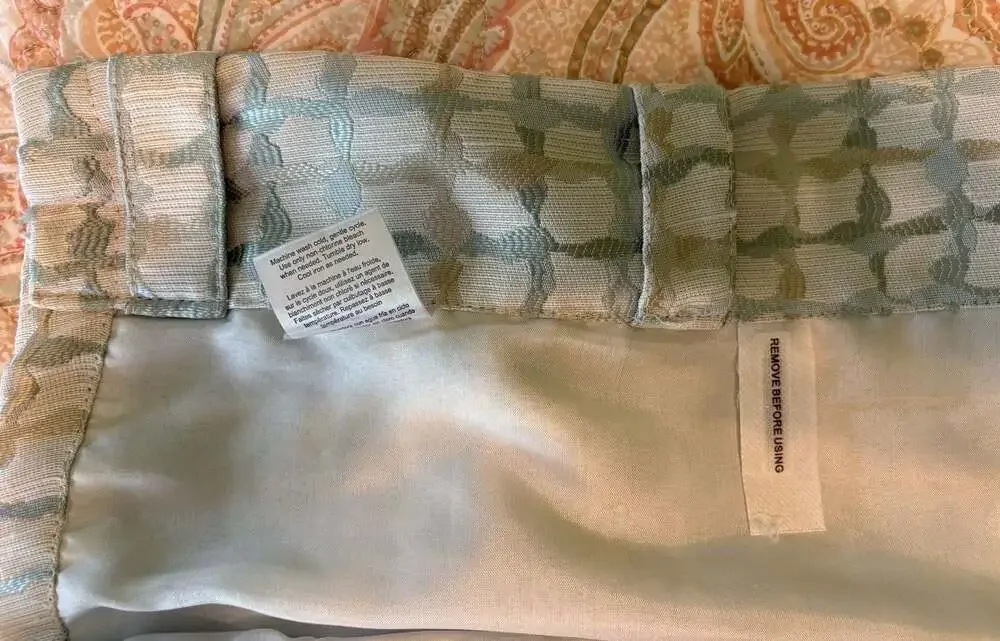 EUC 2 Allen + Roth Curtain Panels 94x52, rod, or clip curtains